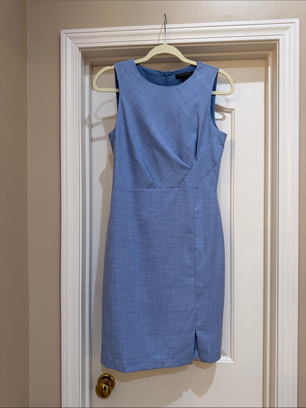 Banana Republic Light Blue Sleeveless Sheath Dress